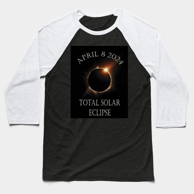 The diamond ring style Solar Eclipse 2024 Baseball T-Shirt by Obotan Mmienu